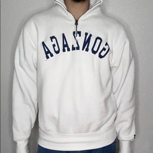 Gonzaga White and Blue College Crewneck Sweater
